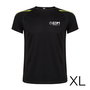 Roly Edm Camiseta Deportiva Negra Transpirable Talla XL