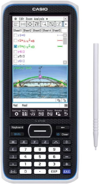 Casio FX-CP400 Calculadora Gráfica con Pantalla Táctil de 4,8 pulgadas