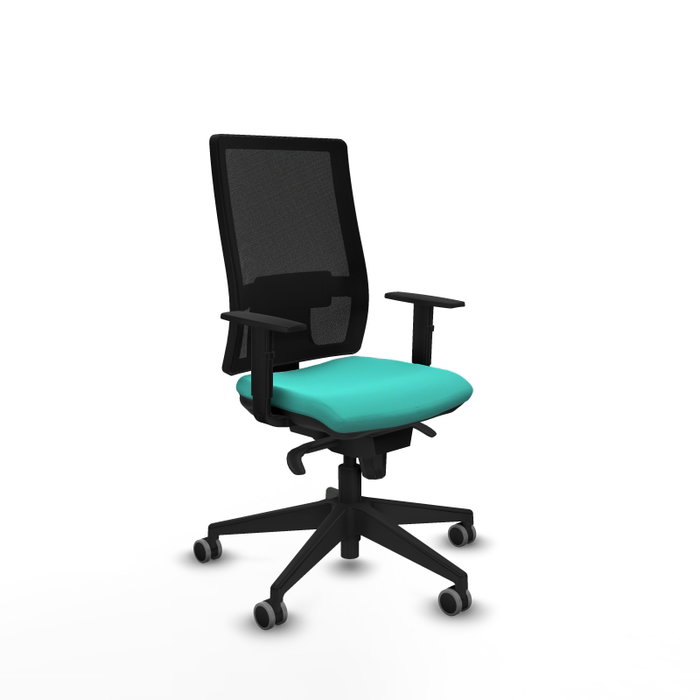PIQUERAS Y CRESPO Silla de oficina Horna, mecanismo Sincro, Turquesa y Negro PIQUERAS Y CRESPO Silla de oficina Horna, mecanismo Sincro, Turquesa y Negro