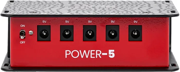 GATOR Fuente de Alimentación para Pedalboard con 5 Salidas Aisladas - Alimentador Estable para Efectos de Guitarra