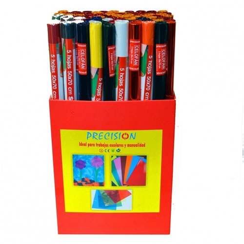 Papel Charol Comercial Garriga Rollo 50X70 Expositor De 70 Papel Charol Comercial Garriga Rollo 50X70 Expositor De 70