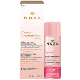 Set Nuxe: Creme Prodigieuse Boost, Multi-Correction, Cream, For Face, 40 ml + Very Rose, Cleansing, Micellar Water, For Sensitive Skin, 50 ml