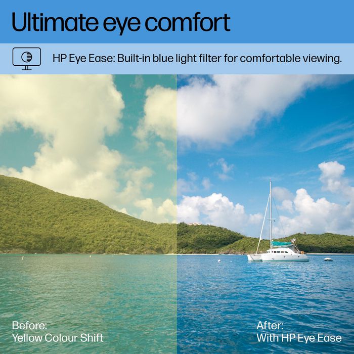 HP E27q G4 Monitor 27 pulgadas QHD (2560x1440) con 5ms, HP Eye Ease y Ergonomía Optimizada. Puertos HDMI, DisplayPort y USB.