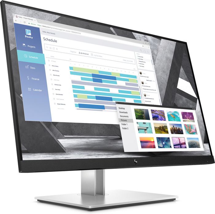HP E27q G4 Monitor 27 pulgadas QHD (2560x1440) con 5ms, HP Eye Ease y Ergonomía Optimizada. Puertos HDMI, DisplayPort y USB.