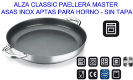 FINSTOCK Alza Classique Paellera Inox 32 cm sin tapa apta para horno