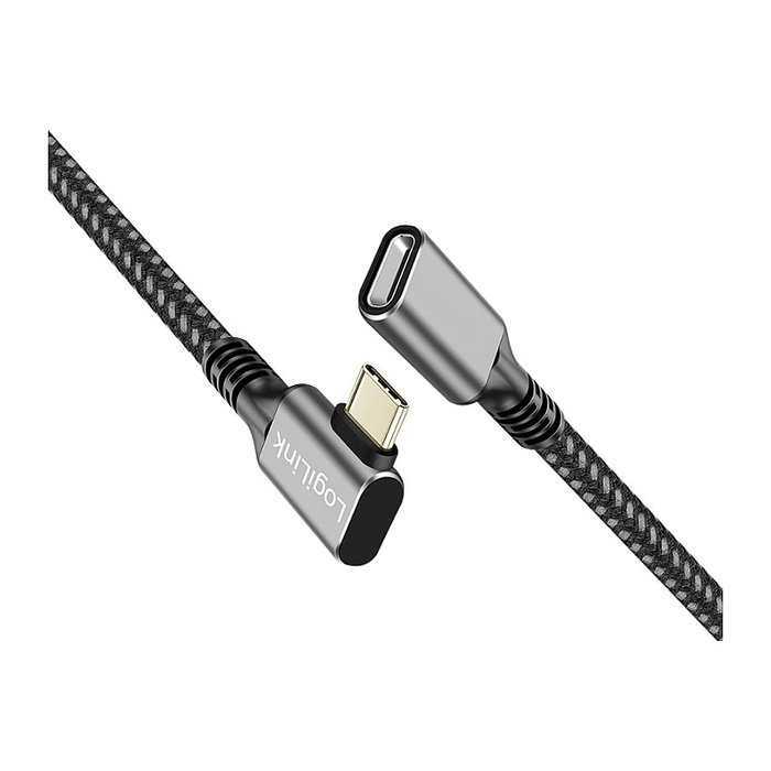 LogiLink Cable USB 3.2 Gen2 Type-C 10 Gbps 100W 1m Negro/Gris