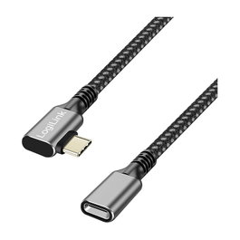 LogiLink Cable USB 3.2 Gen2 Type-C 10 Gbps 100W 1m Negro/Gris