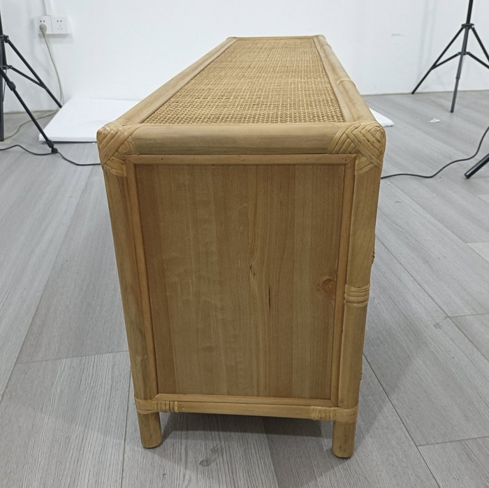 DKD Home Decor Mueble TV Tropical Suipt Marron Claro 120x30x45 cm DKD Home Decor Mueble TV Tropical Suipt Marron Claro 120x30x45 cm