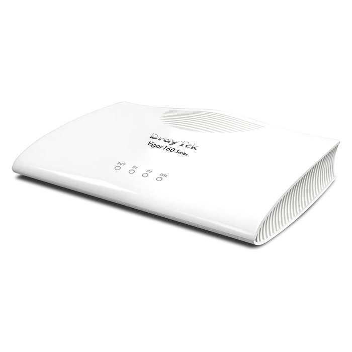 DrayTek Vigor 166V2 Modem Router VDSL2/G.Fast Retail con 2 Puertos Gigabit Ethernet, DSL y Ethernet WAN, Cortafuegos, Blanco