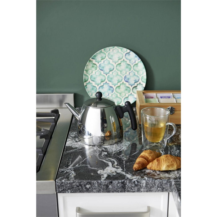 Bredemeijer Classic II Tetera de Acero Inoxidable 1,2l Negro/Plateado