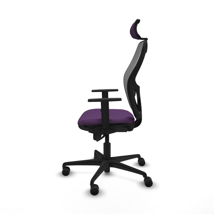 PIQUERAS Y CRESPO Silla de oficina Jorquera con mecanismo Sincro, Morado y Gris