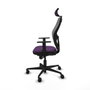 PIQUERAS Y CRESPO Silla de oficina Jorquera con mecanismo Sincro, Morado y Gris