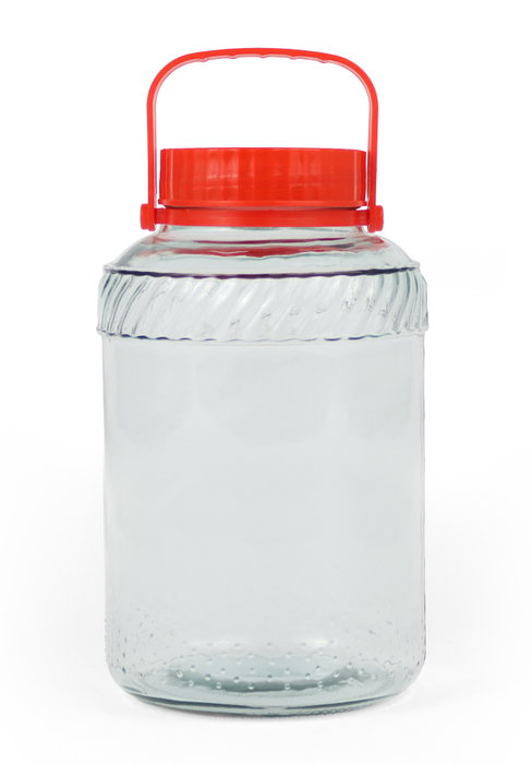 La Mediterranea Tarro de Vidrio con Tapa y Asa 18000 ml (25.4x25.4x41 cm) (2 Unidades)