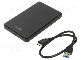 SAVIO Carcasa de disco 2,5 pulgadas USB 3.0 AK-65 Negro