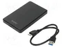 SAVIO Carcasa de disco 2,5 pulgadas USB 3.0 AK-65 Negro