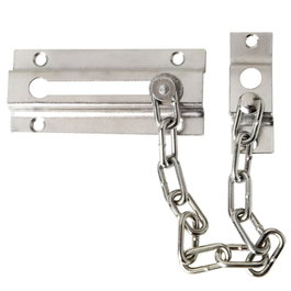 WOLFPACK LINEA PROFESIONAL Cadena de Seguridad para Puerta Plateada