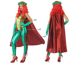 Disfraz Heroe Comic Mujer Verde Adulto M-L