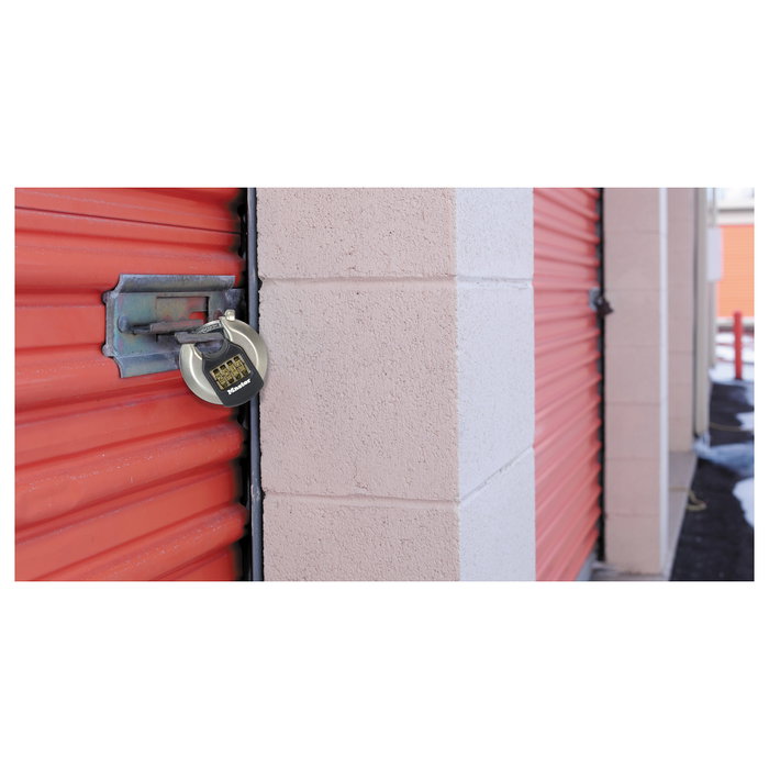 Master Lock Candado de Disco de Combinación en Acero Inoxidable M40EURDNUM