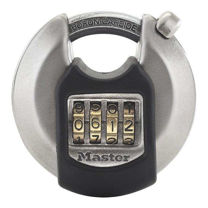 Master Lock Candado de Disco de Combinación en Acero Inoxidable M40EURDNUM