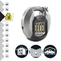Master Lock Candado de Disco Externo Combinado - Alta Seguridad - Acero Inoxidable 70mm - Mango Protegido