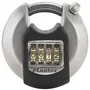 Master Lock Candado de Disco Externo Combinado - Alta Seguridad - Acero Inoxidable 70mm - Mango Protegido