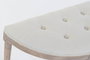 DKD Home Decor Descalzadora de Poliéster y Rubberwood Beige/Natural