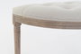 DKD Home Decor Descalzadora de Poliéster y Rubberwood Beige/Natural