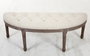 DKD Home Decor Descalzadora de Poliéster y Rubberwood Beige/Natural