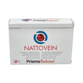 PRISMA NATURAL Nattovein 20 cápsulas para una circulación normal con Ginkgo, Rusco y Mirtilo