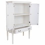 Armario Alexandra House Living Blanco Vidrio Madera de abeto Madera MDF 12 x 140 x 80 cm
