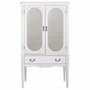 Armario Alexandra House Living Blanco Vidrio Madera de abeto Madera MDF 12 x 140 x 80 cm