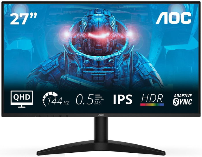 AOC B3 Q27B36X Monitor 27 pulg. Quad HD 144Hz IPS Negro
