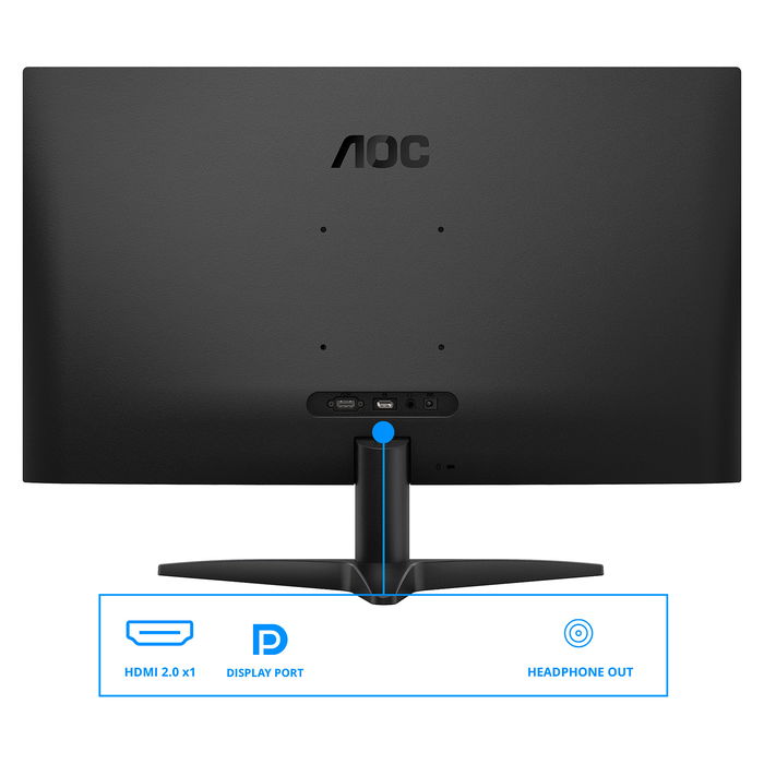 AOC Monitor Gaming Q27B36X 27 Pulgadas (68.6 cm) QHD 2K 2560x1440 IPS, 144 Hz, 1 ms (MPRT), HDR10, FreeSync, HDMI, DisplayPort, Negro