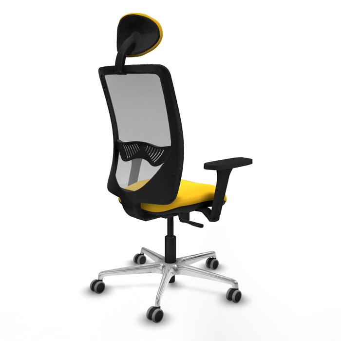 PIQUERAS Y CRESPO Silla de oficina Zulema Sincro Amarillo y Gris PIQUERAS Y CRESPO Silla de oficina Zulema Sincro Amarillo y Gris