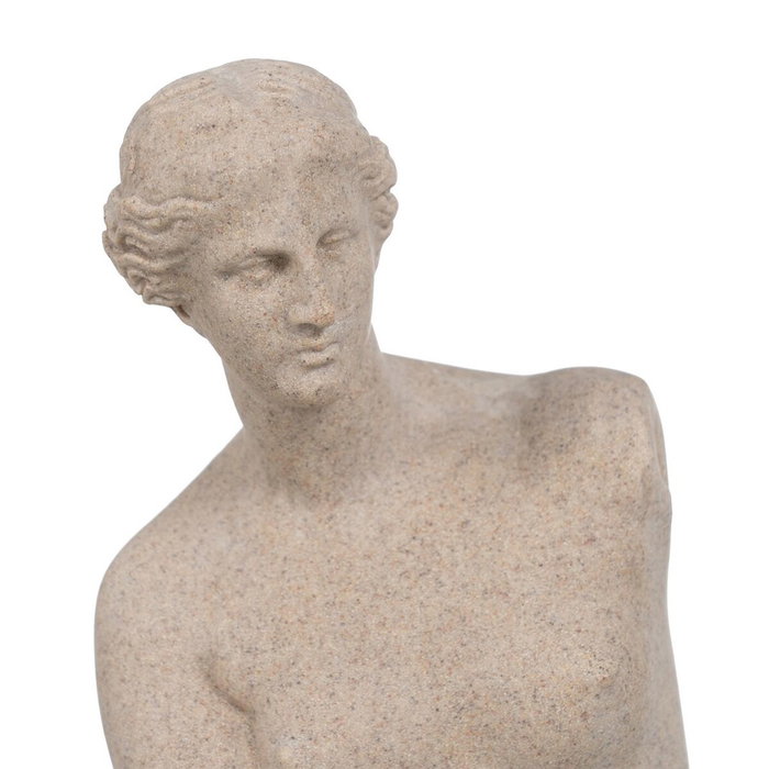 Ixia Figura Desnudo Crema Resina Decoración