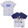 Camiseta Corta Pack X2 Star Wars Gris 24 Meses