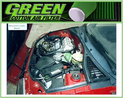 Green Filters Kit Admisión Directa P150 P150 para mejorar flujo de aire y respuesta del motor