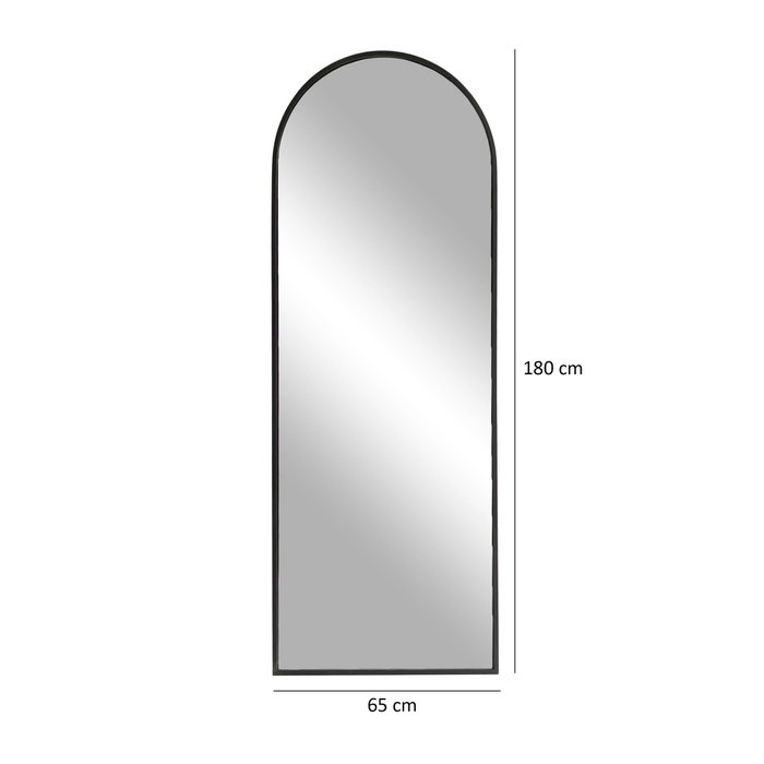 Hanah Home A904 Espejo cheval de metal dorado mate, 65 x 180 cm