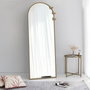 Hanah Home A904 Espejo cheval de metal dorado mate, 65 x 180 cm