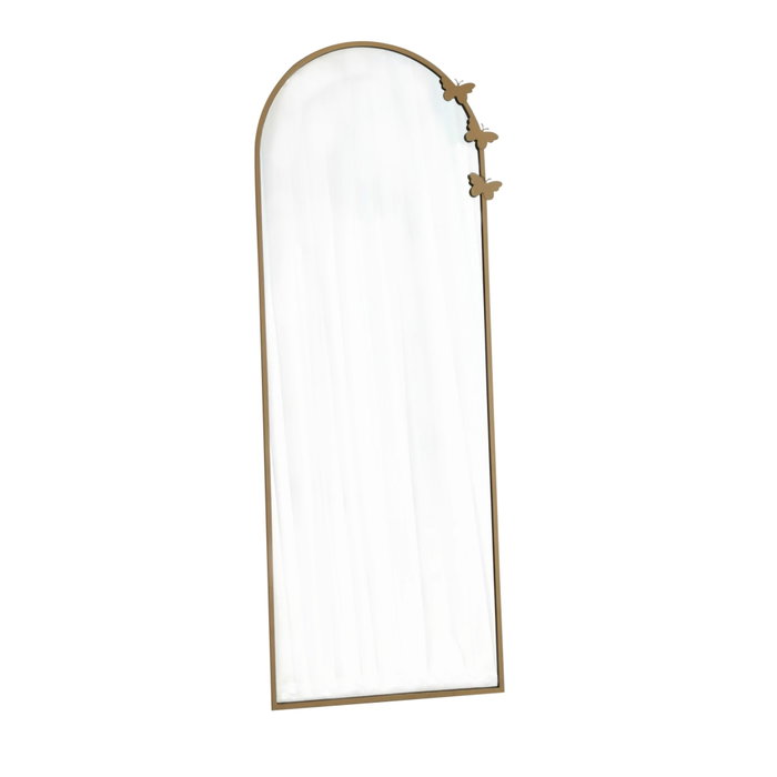 Hanah Home A904 Espejo cheval de metal dorado mate, 65 x 180 cm