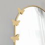Hanah Home A904 Espejo cheval de metal dorado mate, 65 x 180 cm