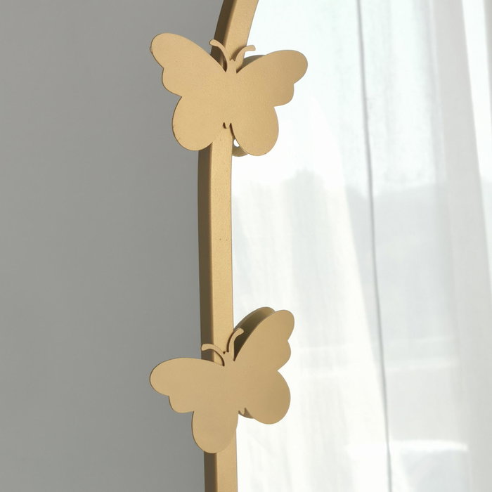 Hanah Home A904 Espejo cheval de metal dorado mate, 65 x 180 cm