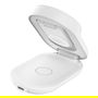 Belkin UltraCharge - Base de carga magnética plegable Qi2 25W, carga inalámbrica rápida para iPhone, Samsung, reloj inteligente y auriculares, color blanco