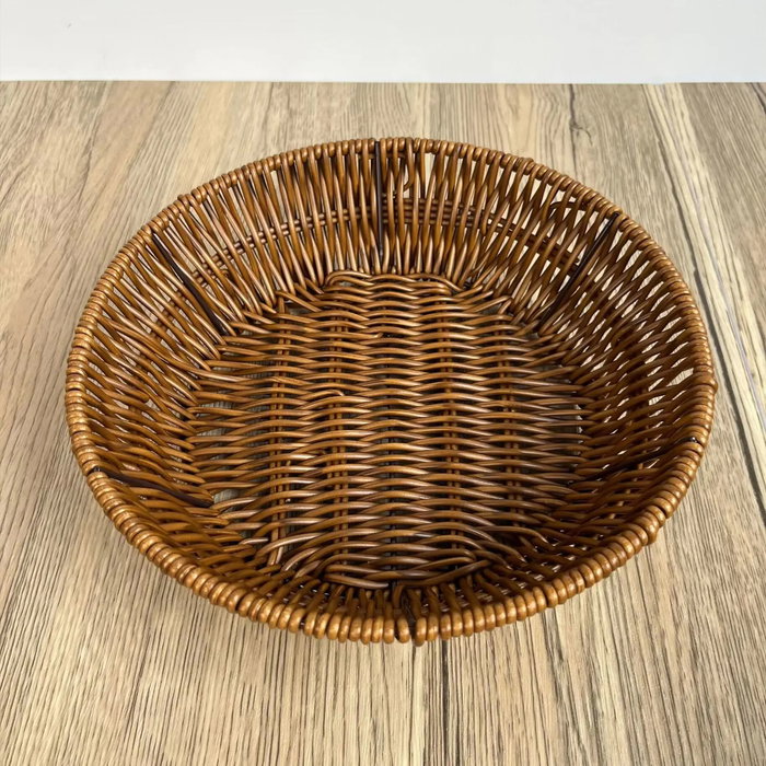 Inde Cesta para Pan Redonda Reforzada, de Polipropileno, Diámetro 20.5 cm (18 Unidades)