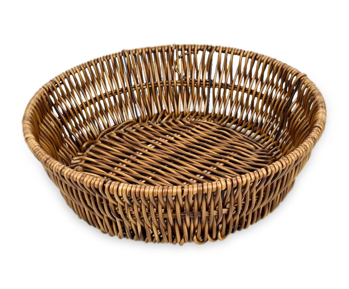 Inde Cesta para Pan Redonda Reforzada, de Polipropileno, Diámetro 20.5 cm (18 Unidades)