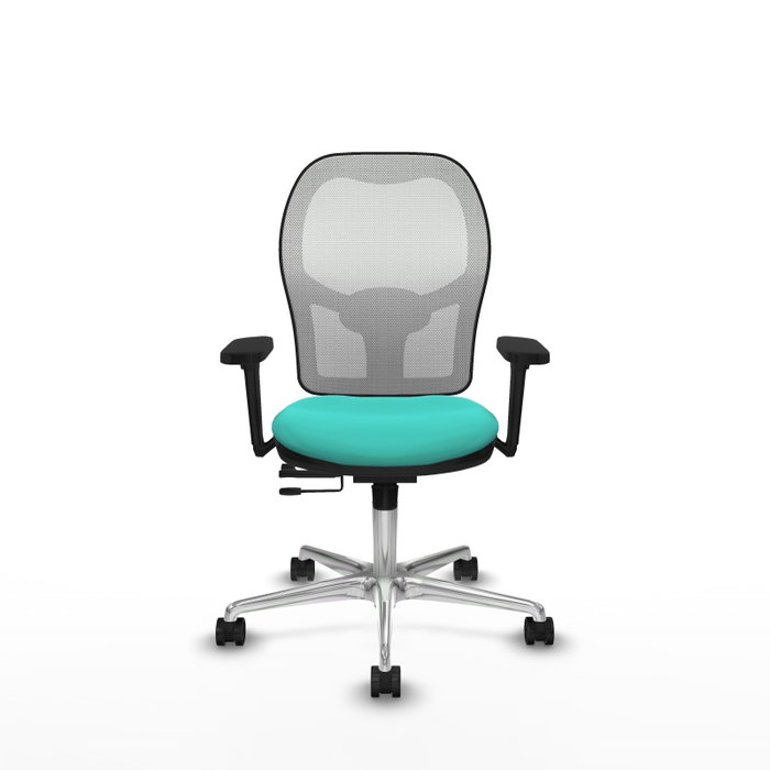 PIQUERAS Y CRESPO Silla de oficina Jorquera Turquesa y Blanco