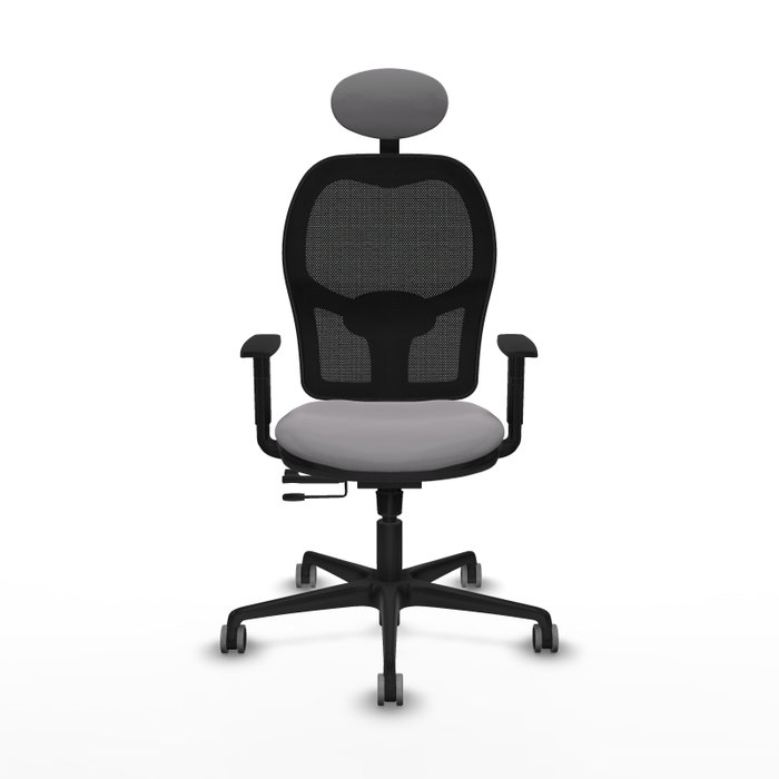 PIQUERAS Y CRESPO Silla de oficina Jorquera con mecanismo Sincro/Traslack, Gris y Negro PIQUERAS Y CRESPO Silla de oficina Jorquera con mecanismo Sincro/Traslack, Gris y Negro