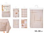 Kinvara Mantel Rectangular Estampado Colores Tierra Plástico 140 x 300 cm (Set de 24)