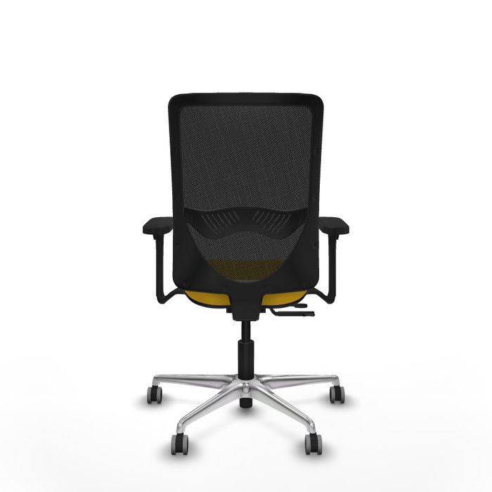 PIQUERAS Y CRESPO Silla de oficina Zulema con mecanismo Sincro/Traslack Amarillo y Negro