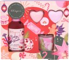 The Kind Edit Co. Utopia Gift Set con gel de ducha, bombas de baño y vela